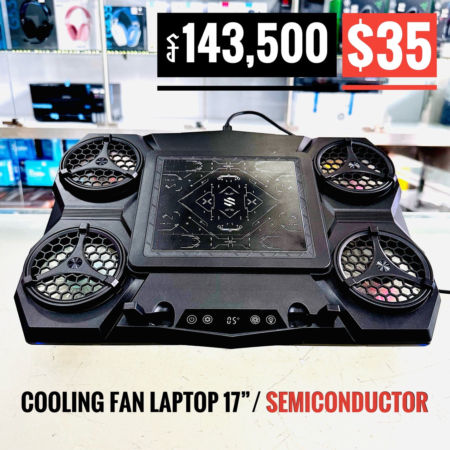 Cooler FAN Laptop 17" SEMICONDUCTOR